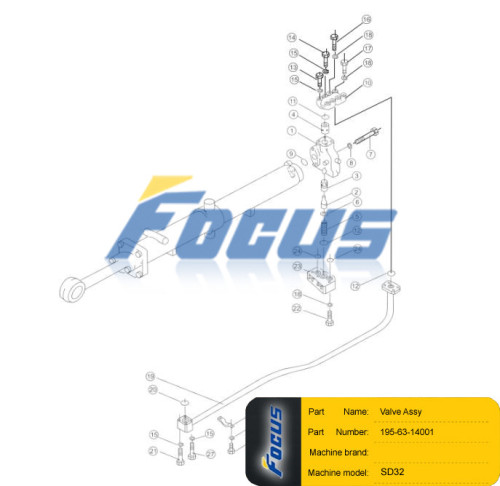 Shantui SD32 Valve Assy 195-63-14001
