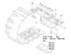 Shantui SD32 Track Assembly 610mm 8228-MC-411611 228MC-41161