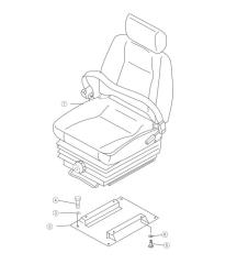 Shantui SD32 Operator's Seat 23Y-53B-10000