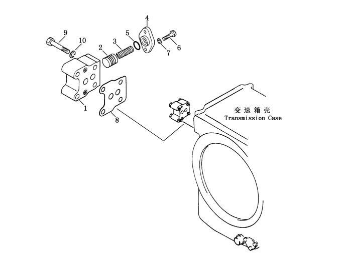 Shantui SD13 Iubrication Valve Assembly 10Y-75-07000