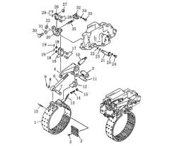 Shantui SD13 Band Brake Assembly 10Y-17-01000 10Y-17-01100 10Y-17-01001 04412-00512