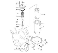 Shantui SD13 Convertor Oil Filter Element 16Y-75-23200