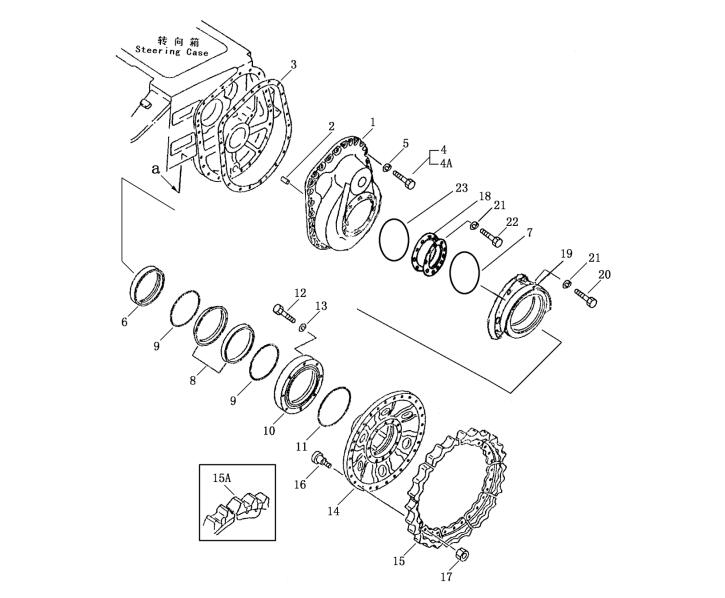 Shantui SD13 Sprocket Hub 10Y-18-00013