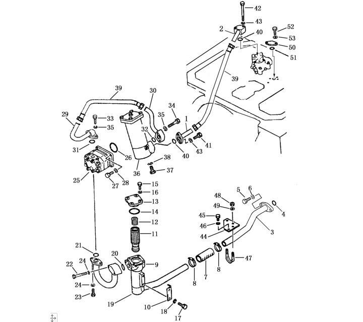 Shantui SD13 Steering Coarse Oil Strainer 10Y-76-02000 16Y-76-09100