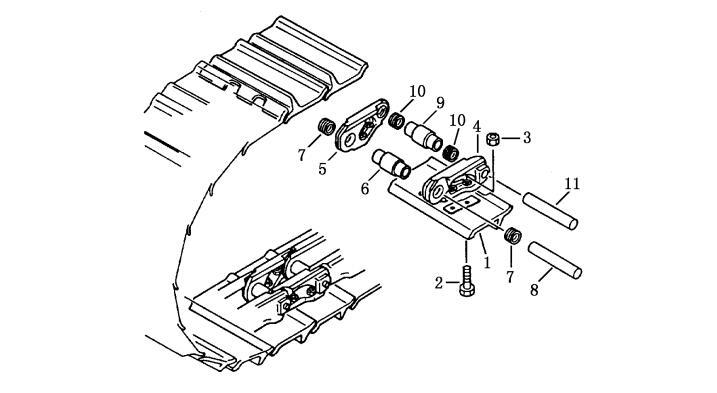 Shantui SD13 Track Shoe Assembly 10Y-41-00000