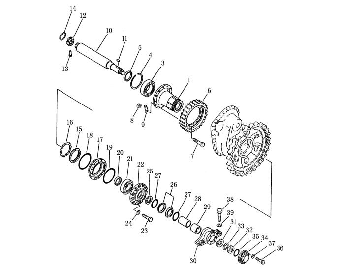 Shantui SD13 Hob Sprocket 10Y-18-00036