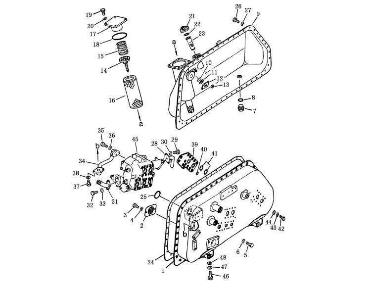 Shantui SD13 Hydraulic Tank 16Y-60-00000 16Y-60-02000