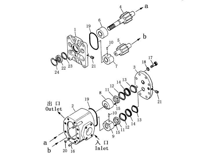 Shantui SD13 Hydraulic Pump Assembly 10Y-61-04000