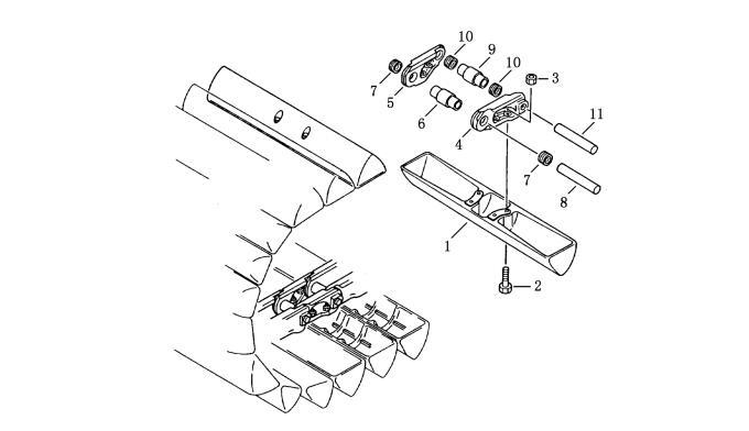 Shantui SD13S Track Shoe Assembly 10S-41B-00000