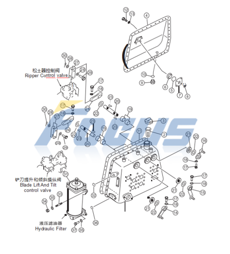 Shantui Parts SD22 Filter Screen 141-60-33730