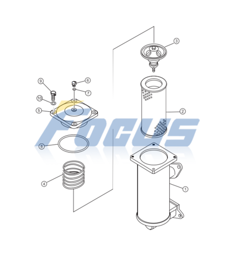 Shantui Parts SD22 Hydraulic Oil Filter Assy 154-60-51401 Filter Element 175-60-27380