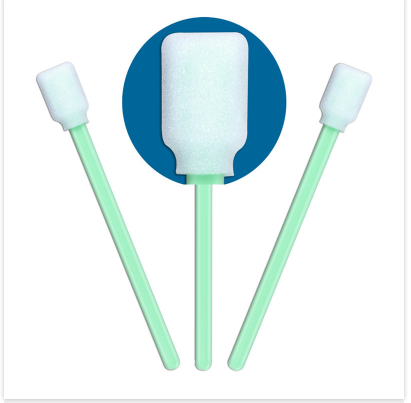 Cleanroom Rectangle Foam Swab with Sponge head Cleaning Swab Sticks for Solvent Format Inkjet Printer and Optical Equipment