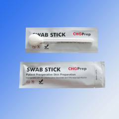 Hospital Use 2 Chlorhexidin and 70 Isopropyl Alcohol Surgic Medic Foam Sterile Sponge Stick Disinfect Swab Ce White EO 2 Years