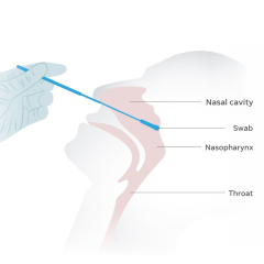 CM-FS913 Cleanmo's Flocked Swabs for nasopharyngeal sampling collection