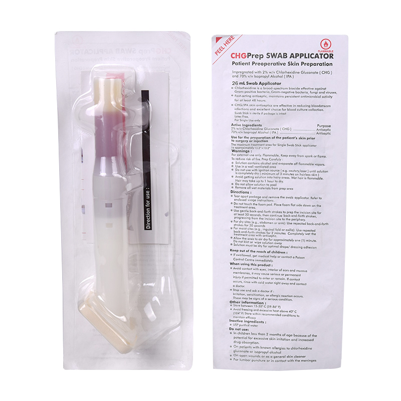 Chlorhexidine Gluconate CHG Applicator Fast Acting Antiseptic Polyethylene Handle