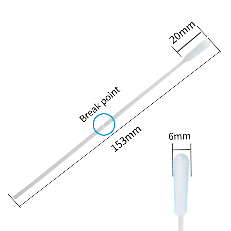 Disposable male female transport flocked specimen collection sampling nasal nasopharyngeal oral test sterile medical swab stick