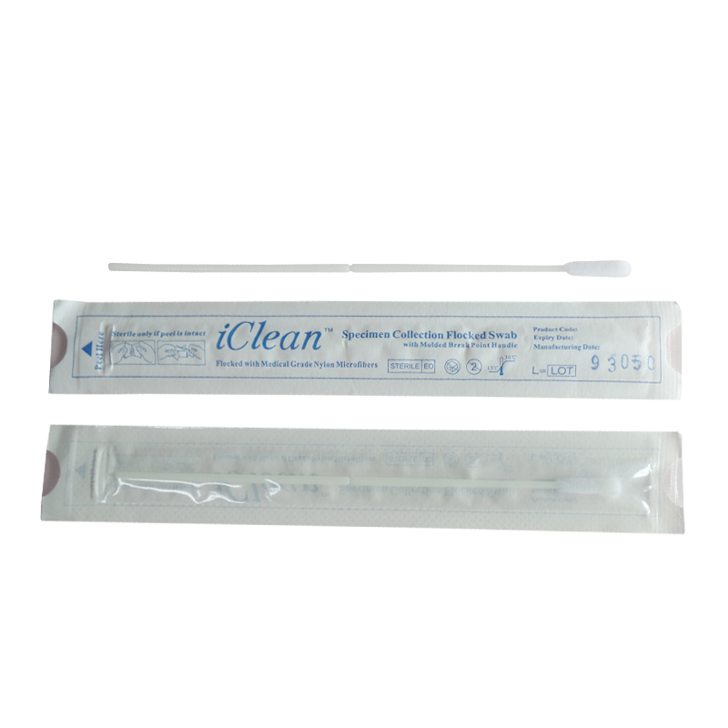 Disposable male female transport flocked specimen collection sampling nasal nasopharyngeal oral test sterile medical swab stick