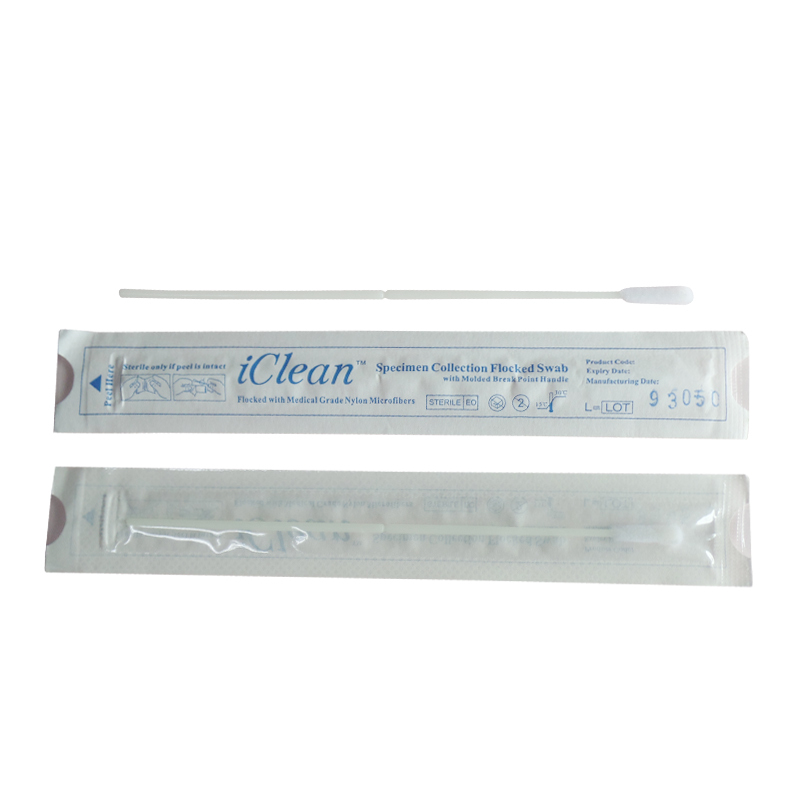 Disposable male female transport flocked specimen collection sampling nasal nasopharyngeal oral test sterile medical swab stick
