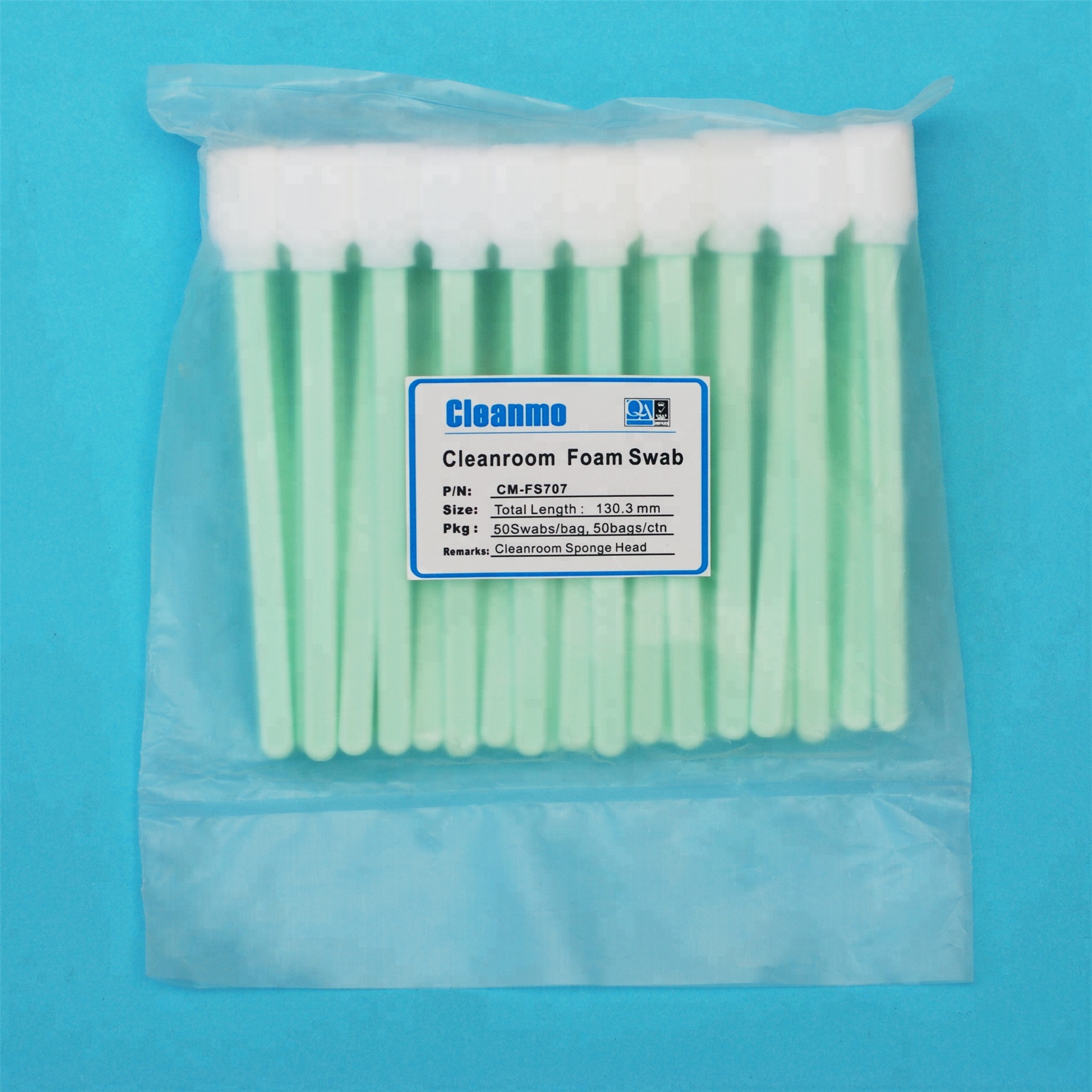 Cleanroom Rectangle Foam Swab with Sponge head Cleaning Swab Sticks for Solvent Format Inkjet Printer and Optical Equipment