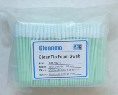 Lint Free Pointed Spiral Head Foam Cleaning Swab Clean Room Foam Tip Swabs