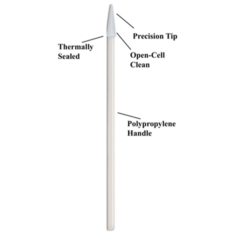 Factory Disposable Lint Free ESD Handle Sponge Foam Cleaning Clean Cleanroom Swab for Keyboard