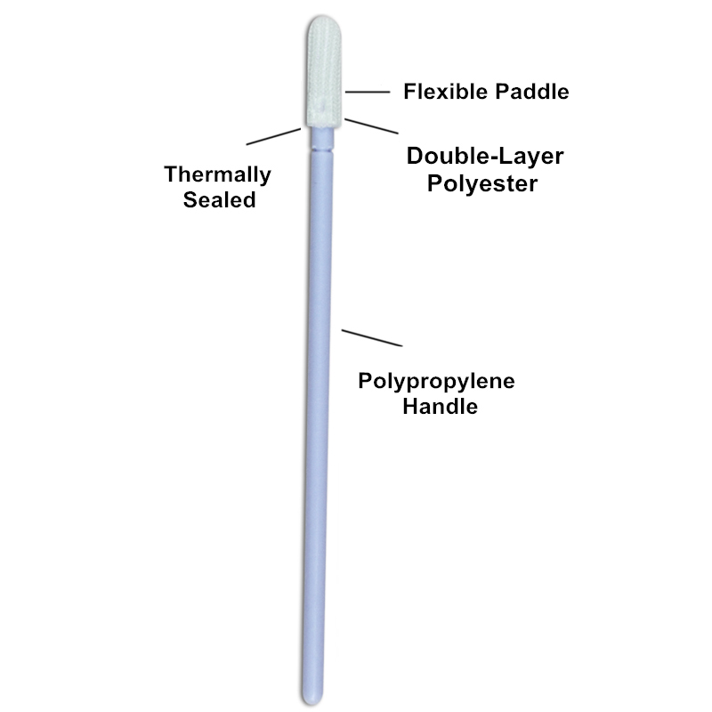 Double-layer Knitted Flexible Head Sampling Clean Polyester Tip Dacron Cleanroom Swab