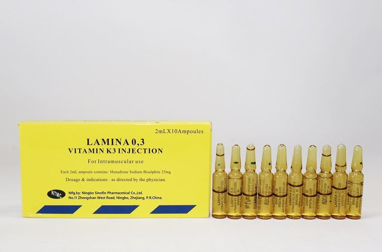 Vitamin K3 injection