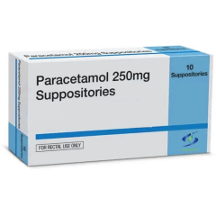 Raracetamol 250mg Suppositories