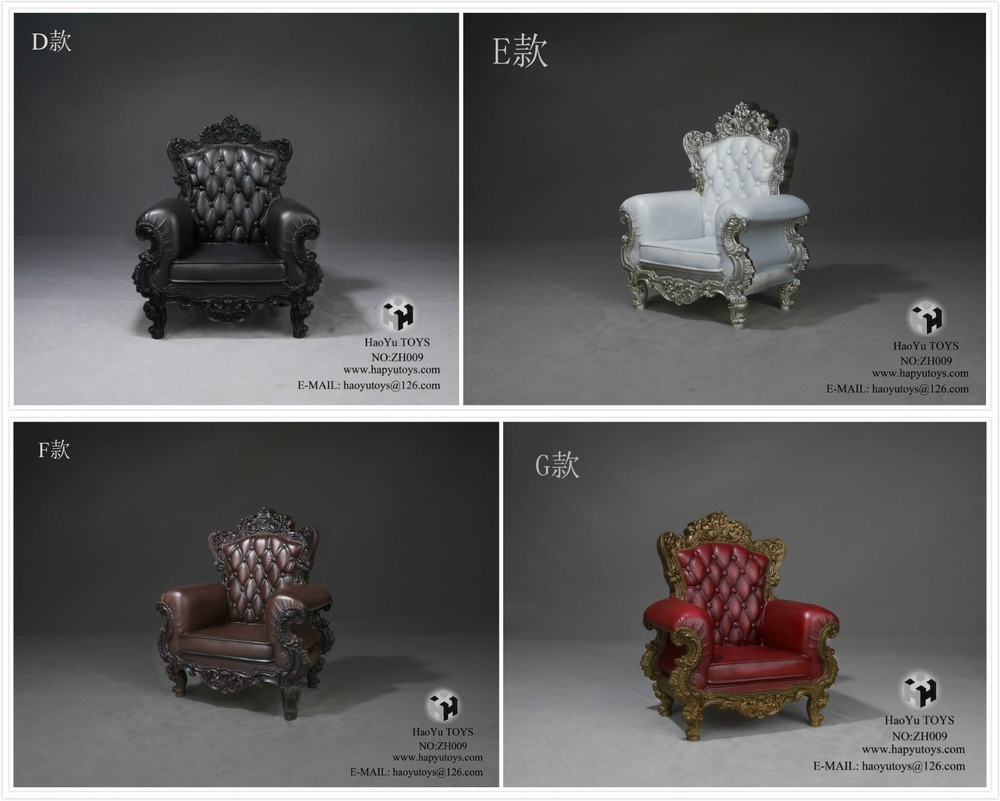HaoYuToys 1/6 单人沙发 - 全新升级版 共四款 / HaoYuToys 1/6 single sofa - new upgraded version of a total of four