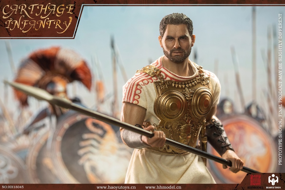 HHMODEL x HAOYUTOYS新品：1/6 帝国系列-迦太基步兵 #HH18045 / HHMODEL X HAOYUTOYS New product: 1/6 Empire series - Carthage Infantry #HH18045