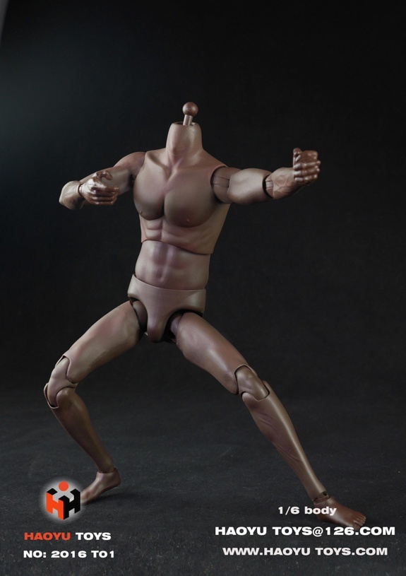 [头雕/素体] HaoyuToys  1/6 超强运动型 男素体 -2款肤色 / Head carving/body HaoyuToys 1/6 super athletic male body -2 skin color