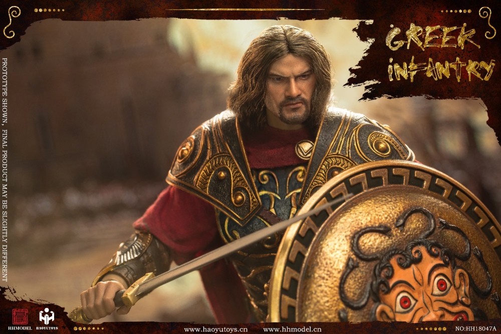 HHMODEL x HAOYUTOYS新品：1/6帝国军团- 希腊步兵【黑金版/金色版】#HH18047AB / HHMODEL X HAOYUTOYS New product: 1/6 Imperial Legion - Greek Infantry [Black gold/Gold edition] #HH18047AB
