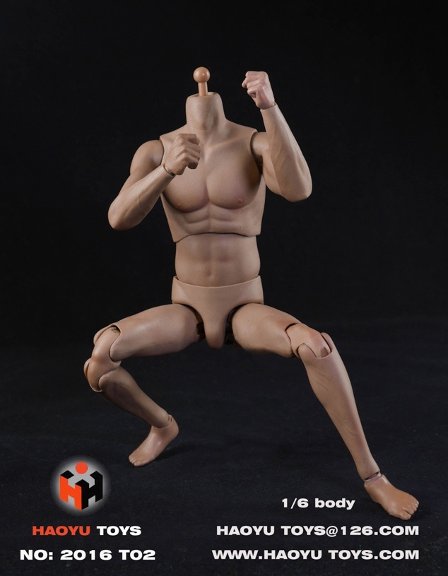[头雕/素体] HaoyuToys  1/6 超强运动型 男素体 -2款肤色 / Head carving/body HaoyuToys 1/6 super athletic male body -2 skin color