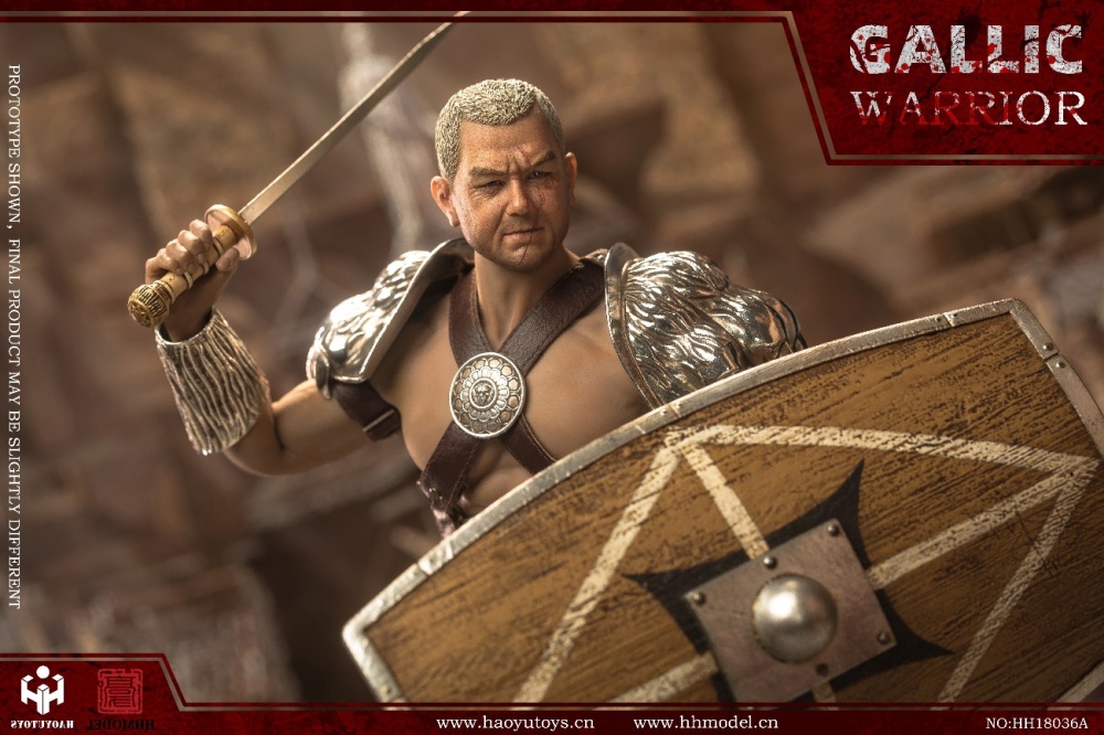 HHMODEL & HAOYUTOYS新品：1/6帝国军团狩猎场斗士-高卢战士 金甲/银甲版/双人套装 / HHMODEL & HAOYUTOYS New product: 1/6 Imperial Legion Hunting Ground Warriors - Gallic Warrior Gold/Silver Armor edition/double set