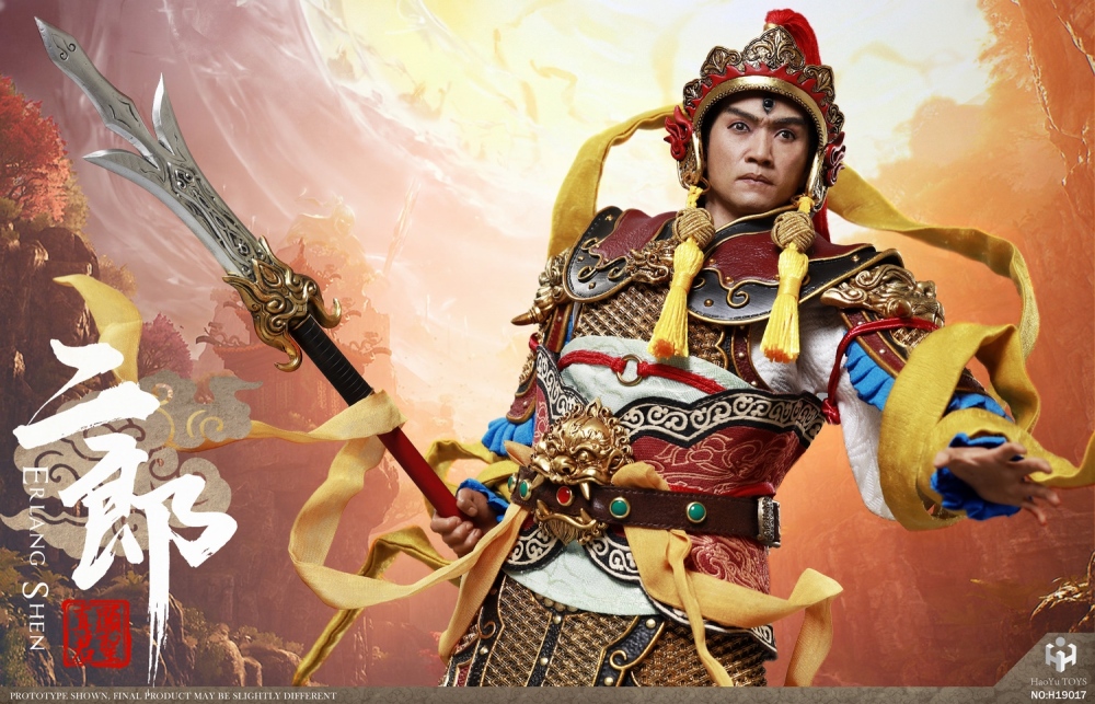 HaoYuToys新品：1/6 神话系列 -二郎显圣真君(二郎神）可动人偶-普通版，豪华版，地台 / HaoYuToys New Product: 1/6 Myth Series - Erlang Xiansheng Zhenjun (Erlang God) Action Figure-Normal Edition, Deluxe Edition, Platform