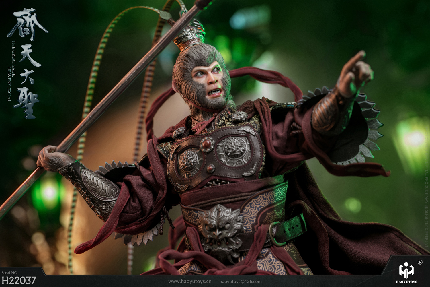 HAOYUTOYS新品：1/6 神话系列—大圣黑化版 可动人偶  （NO：H22037）