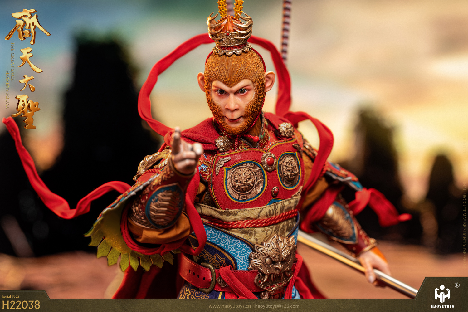 HAOYUTOYS新品：1/6 神话系列—猴王版 可动人偶  （NO：H22038）