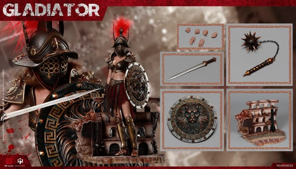 HHMODEL & HAOYUTOYS 1/6 帝国军团 - 帝国角斗士,帝国女斗士 -多个版本 可动人偶