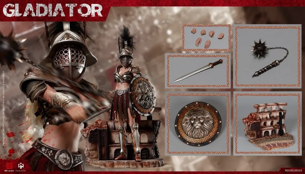HHMODEL & HAOYUTOYS 1/6 帝国军团 - 帝国角斗士,帝国女斗士 -多个版本 可动人偶