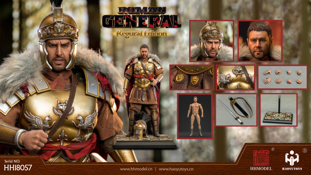 HHMODEL x HAOYUTOYS 1/6 帝国军团-帝国将军 黑金版 / 普通版 / 纯铜 / 战马 可动人偶