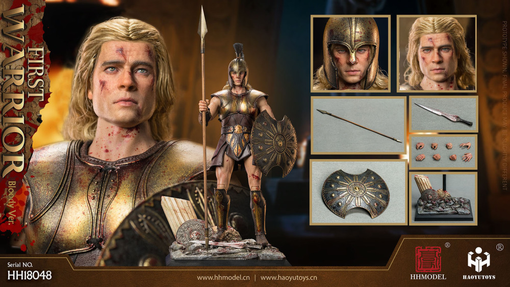 【现货】 HHMODEL & HAOYUTOYS 1/6帝国军团-木马屠城- 希腊第一勇士【血战版/战争版】 可动人偶