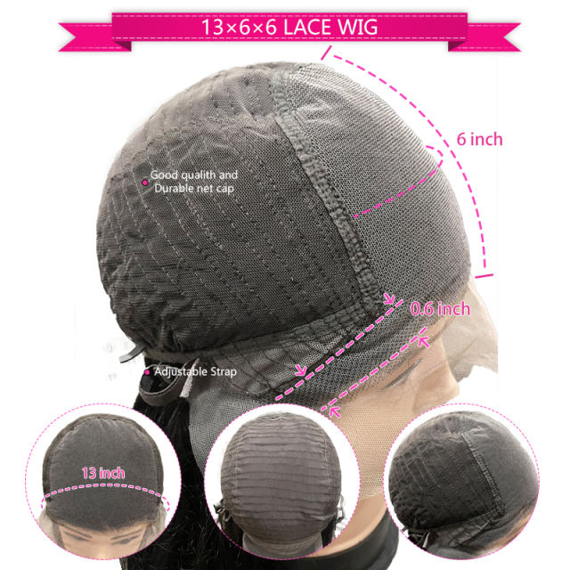 Wiccawigs Glueless Available! Natural Black Silk Straight 13X6X6 Lace Frontal Wig
