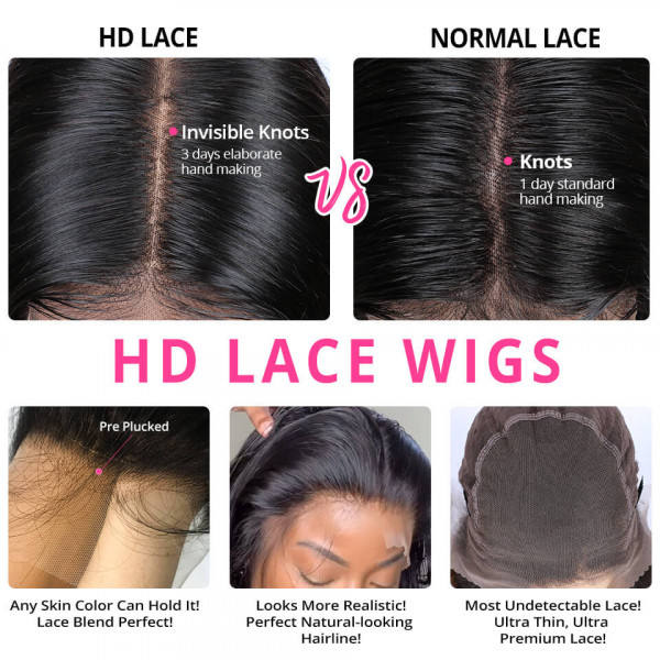 HD Melting Lace Front Wigs 14-30 Inch Curly Skin Melt 13x4 & 13x6 HD Lace Frontal Wigs