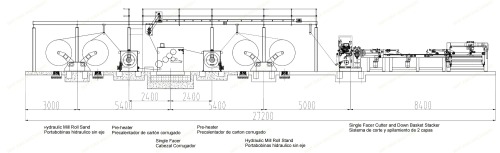 Hi-speed Corrugated Paper 2ply Production Line