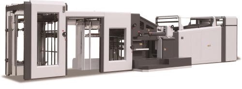 Double cardboard laminating machine