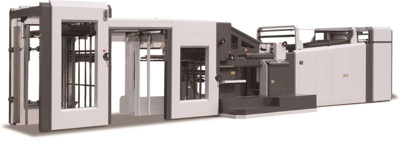 Double cardboard laminating machine