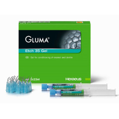 **GLUMA DENTAL ETCH 35 GEL 2X2.5ml SYRINGE Heraeus KULZER ETCHANT