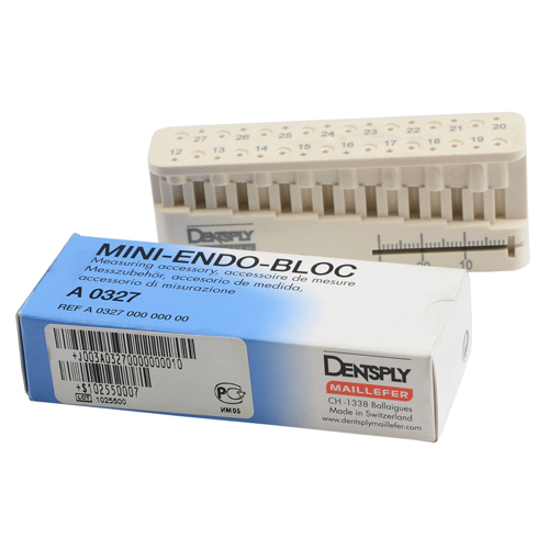 *DENTSPLY Dental MINI-ENDO-BLOC Endo Measuring Bloc Instrument Ruler