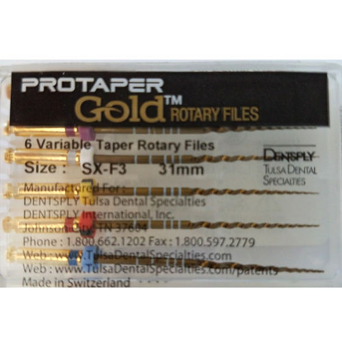 Dentsply Tulsa Protaper Gold Rotary Endodontics Endo Files