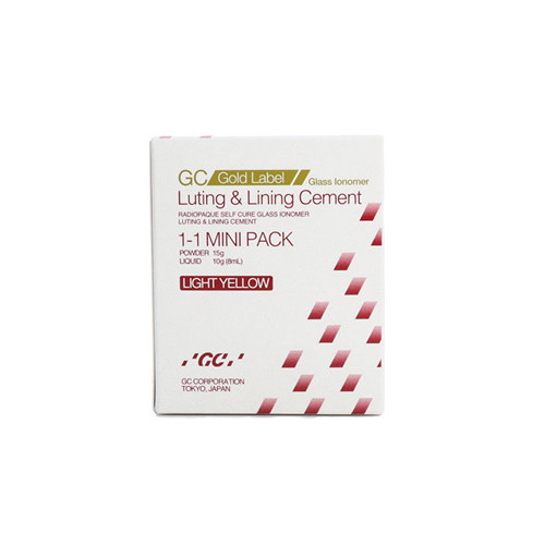 GC Gold Label 1 Luting & Lining Glass Ionomer Dental Cement Mini Pack 15g/10g
